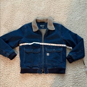 Carhartt Denim Jacket with Sherpa Collar